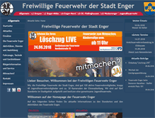 Tablet Screenshot of feuerwehr-enger.de